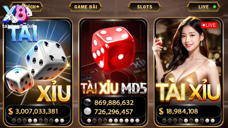 tài xỉu x8 - cổng game tài xỉu đỉnh cao, dễ chơi, tiền thưởng lớn uy tín, an toàn